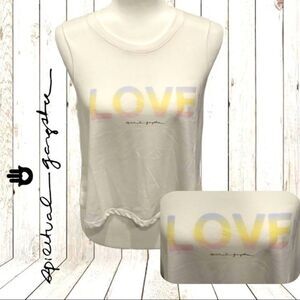 Spiritual Gangster LOVE Crop‎ Tank - Size L